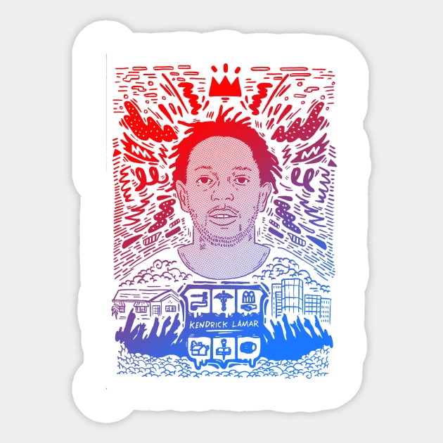 Kendrick Lamar Sticker by geolaw